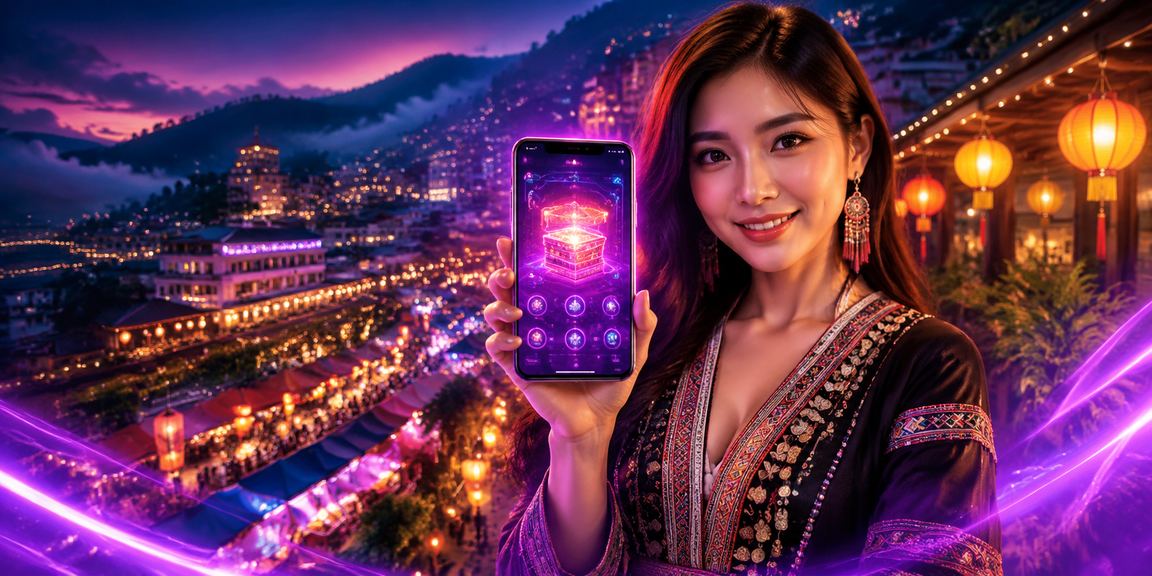 Người chơi sử dụng điện thoại đăng nhập casino trực tuyến tại phố cổ Hội An